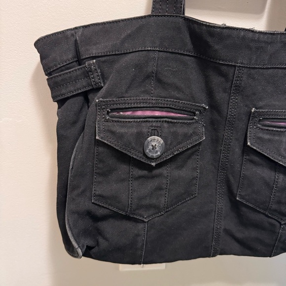 Y2K GAP Black Denim Shoulder Bag - Picture 6 of 16